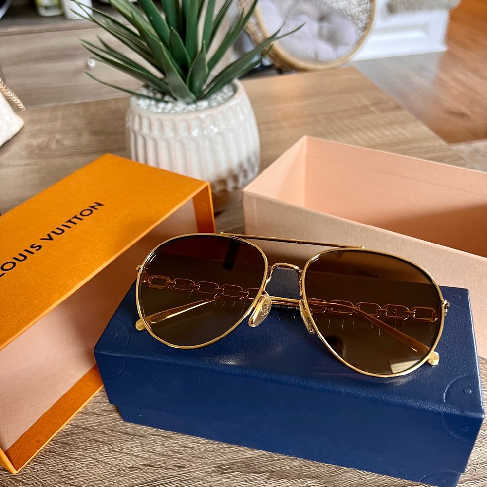 Louis Vuitton Sunglasses Gold